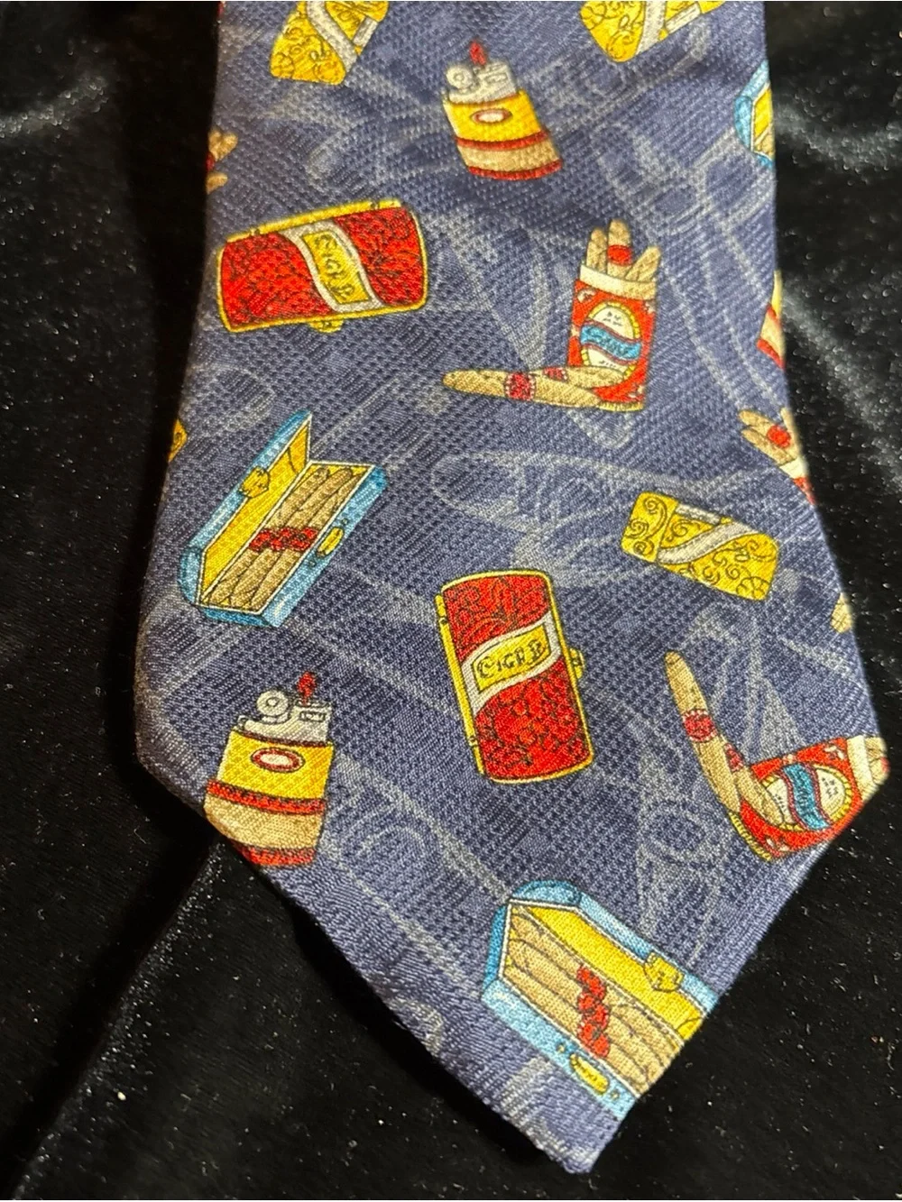 Cigar Necktie by Gino Pompeii Cigars Lighter Silk